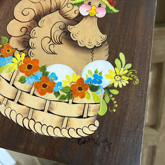 70s hand painted Thanksgiving decor - Picture 3 of 5